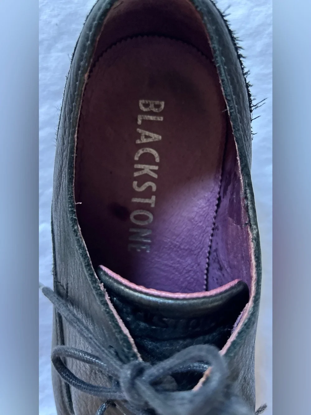 Blackstone AM-05 Black Leather Derby Oxford Shoes Men’s EU 44 US 11 Vero Cuoio